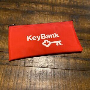 Key Bank Zippered Pouch Money Bag Storage